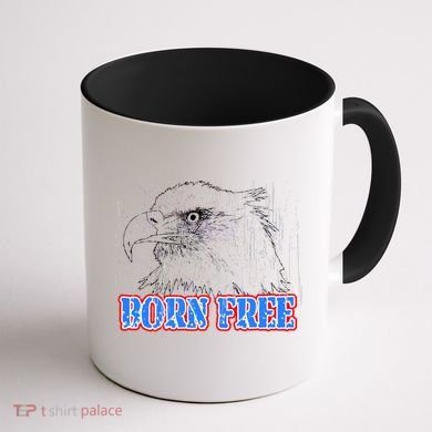 Born Free Eagle Coffee Mug back