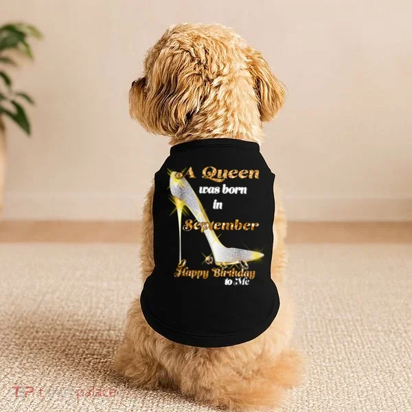 Born In August Birthday Queen Doggie Tank