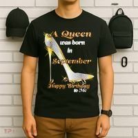 Born In August Birthday Queen T-Shirt thumb 6