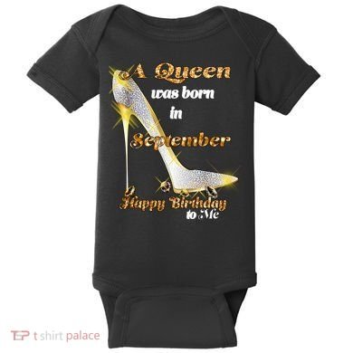 Born In August Birthday Queen Baby Bodysuit
