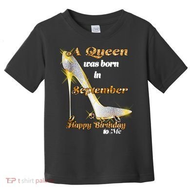 Born In August Birthday Queen Toddler T-Shirt