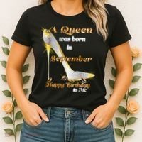 Born In August Birthday Queen Women's T-Shirt thumb 2