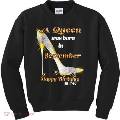 Born In August Birthday Queen Kids Sweatshirt