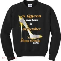 Born In August Birthday Queen Kids Sweatshirt thumb 0