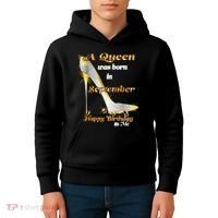 Born In August Birthday Queen Kids Hoodie thumb 4
