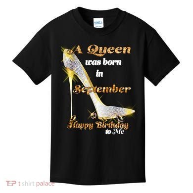 Born In August Birthday Queen Kids T-Shirt