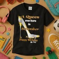 Born In August Birthday Queen Kids T-Shirt thumb 3