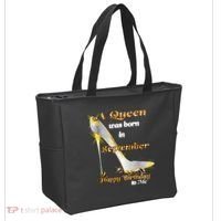Born In August Birthday Queen Tote Bag thumb 2