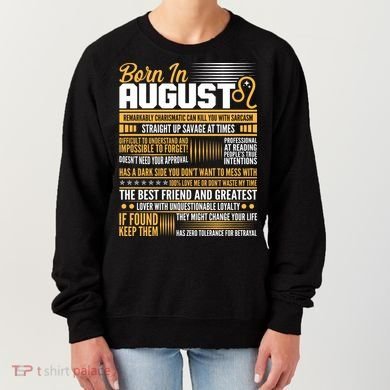 Born In August Leo Birthday Zodiac Women's Sweatshirt