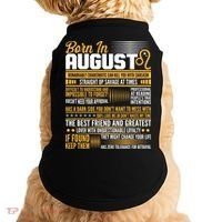 Born In August Leo Birthday Zodiac Doggie Tank thumb 0