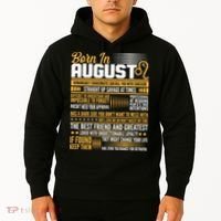 Born In August Leo Birthday Zodiac Hoodie thumb 2