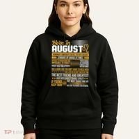 Born In August Leo Birthday Zodiac Hoodie thumb 5