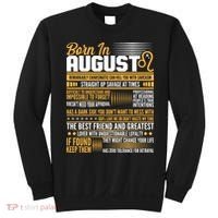 Born In August Leo Birthday Zodiac Sweatshirt thumb 0