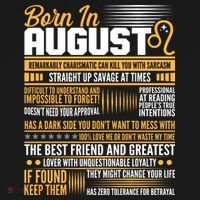 Born In August Leo Birthday Zodiac Sweatshirt thumb 3