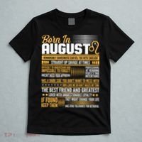 Born In August Leo Birthday Zodiac T-Shirt thumb 5