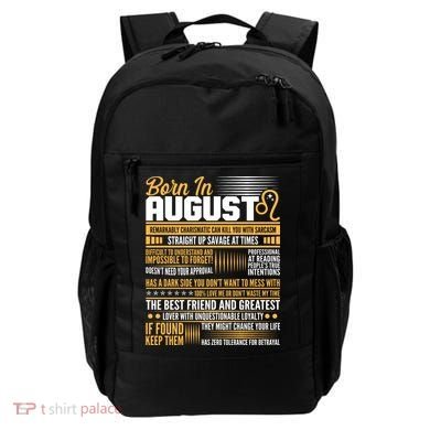 Born In August Leo Birthday Zodiac Backpack