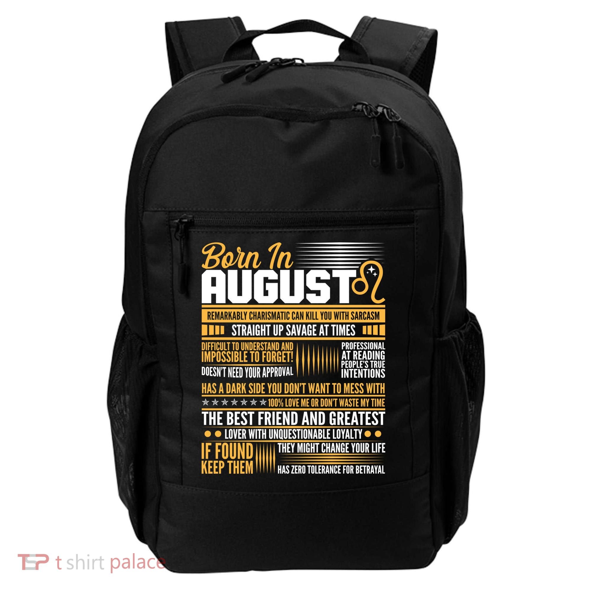 Born In August Leo Birthday Zodiac Backpack