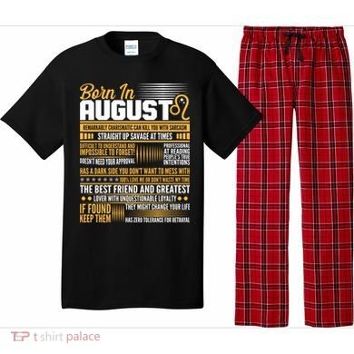 Born In August Leo Birthday Zodiac Pajama Set