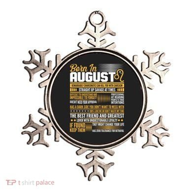 Born In August Leo Birthday Zodiac Ornament