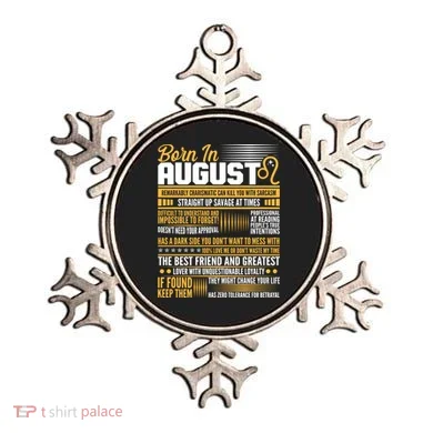 Born In August Leo Birthday Zodiac Ornament