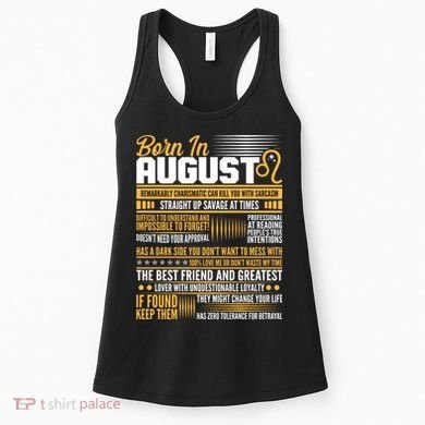 Born In August Leo Birthday Zodiac Women's Tank Top