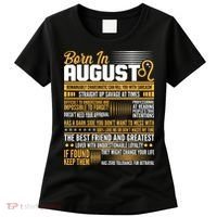 Born In August Leo Birthday Zodiac Women's T-Shirt thumb 0