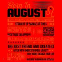 Born In August Leo Birthday Zodiac Santa Hat thumb 1