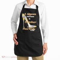 Born In October Birthday Queen Apron thumb 2
