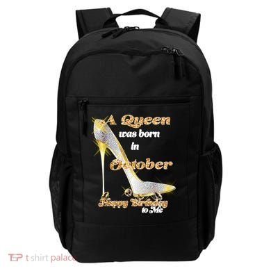 Born In October Birthday Queen Backpack