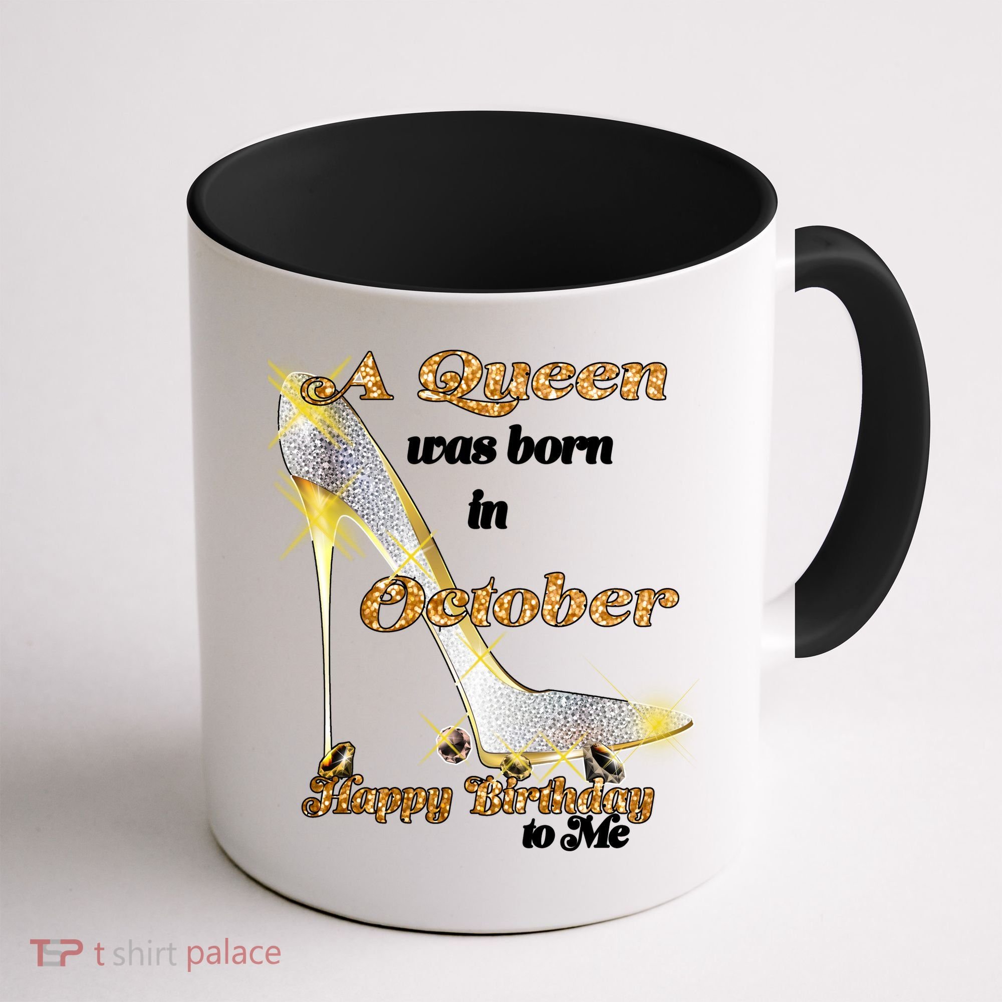 Born In October Birthday Queen Coffee Mug
