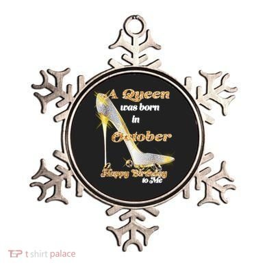 Born In October Birthday Queen Ornament