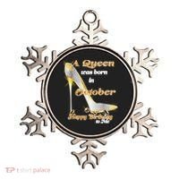 Born In October Birthday Queen Ornament thumb 0