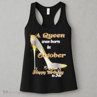 Born In October Birthday Queen Women's Tank Top thumb 3