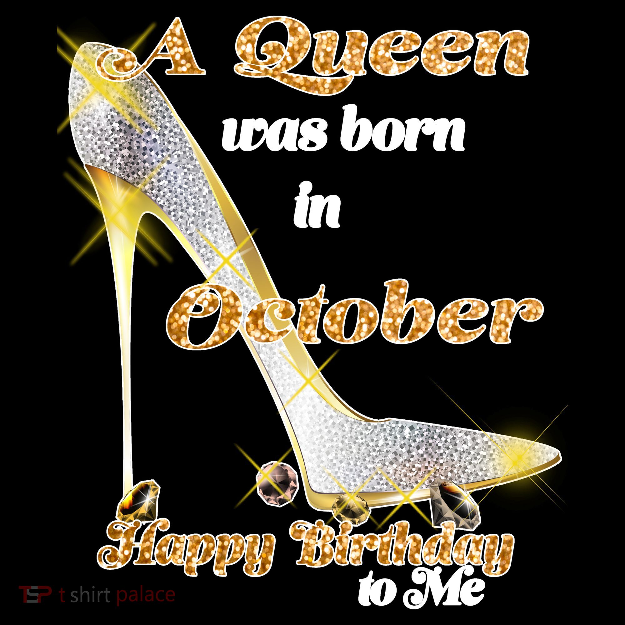 Born In October Birthday Queen Women's Tank Top
