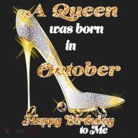 Born In October Birthday Queen Golf Towel thumb 3