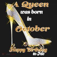 Born In October Birthday Queen Kids T-Shirt thumb 4