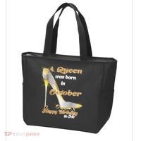 Born In October Birthday Queen Tote Bag thumb 3