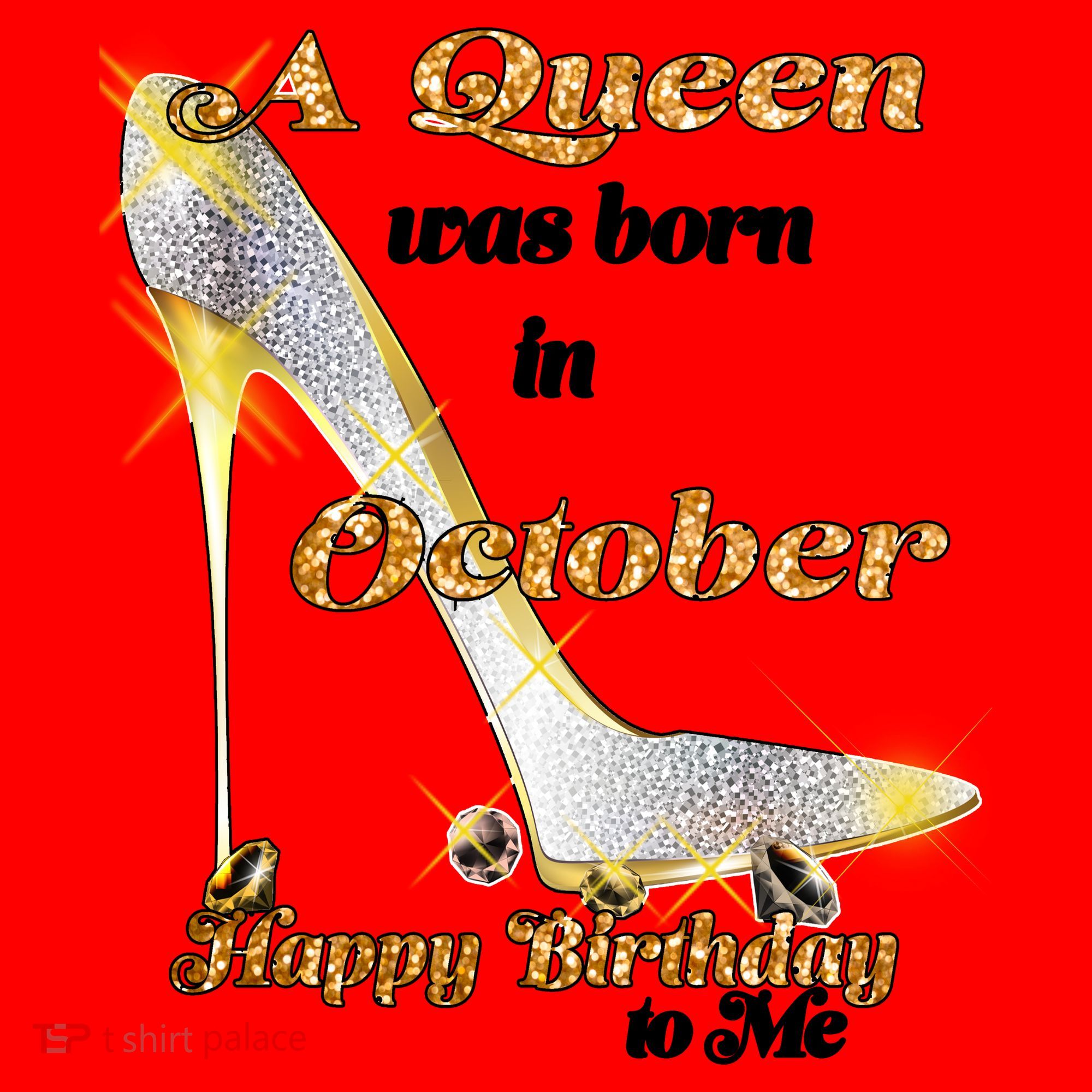 Born In October Birthday Queen Santa Hat