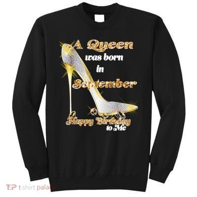 Born In September Birthday Queen Sweatshirt