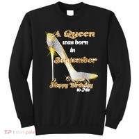 Born In September Birthday Queen Sweatshirt thumb 0