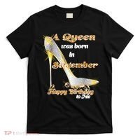 Born In September Birthday Queen T-Shirt thumb 0