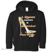 Born In September Birthday Queen Toddler Hoodie thumb 0