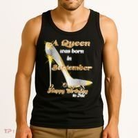 Born In September Birthday Queen Tank Top thumb 3