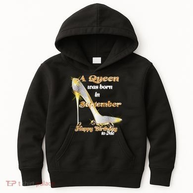 Born In September Birthday Queen Kids Hoodie