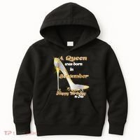 Born In September Birthday Queen Kids Hoodie thumb 0