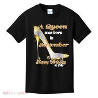 Born In September Birthday Queen Kids T-Shirt thumb 0