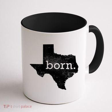 Born In Texas Home Coffee Mug back