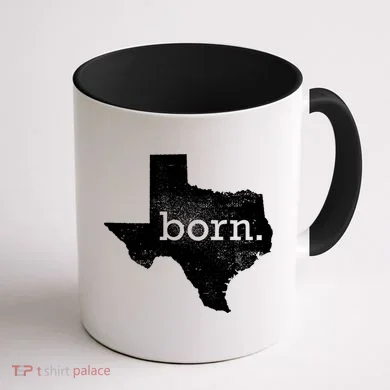 Born In Texas Home Coffee Mug back