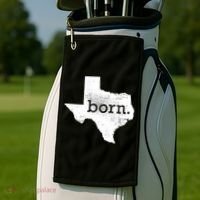 Born In Texas Home Golf Towel thumb 2