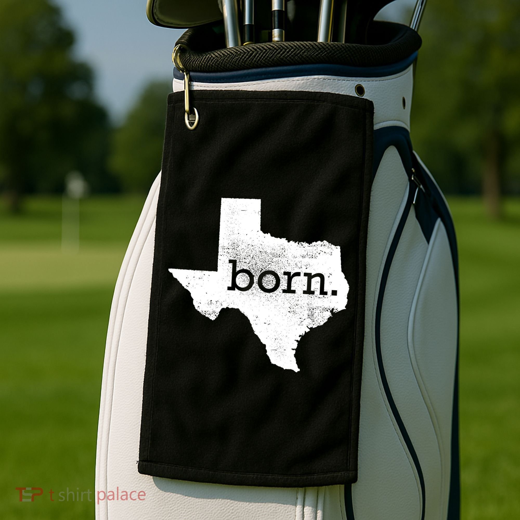 Born In Texas Home Golf Towel